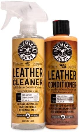 Chemical Guys Leather Cleaner and Conditioner Kit - Car Cleaner and…