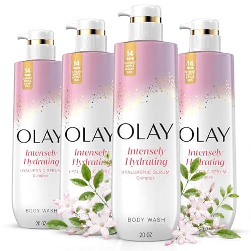 Olay Body Wash for Women, Intensely Hydrating, Hyaluronic Acid Serum…