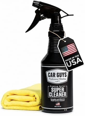 CAR GUYS Interior Car Cleaner for Tough Stains | Stain Remover for Car Seats, Carpet, Upholstery, & Leather | 18 Oz Kit with…
