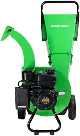S1 Wood Chipper, 20: 1 High Reduction Ratio, 7 HP 212cc Heavy Duty Engine Gas Powered, 3" Max Wood Diameter Capacity, Robust…