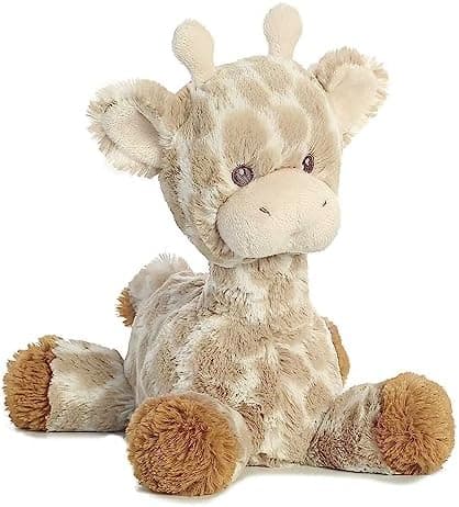 Aurora® Snuggly Loppy Giraffe™ Baby Stuffed Animal - Comforting Companion - Imaginative Play - Brown 8 Inches | Soft giraffe baby…