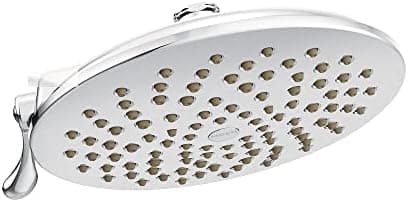 Moen Velocity Chrome Two-Function Rainshower 8-Inch Shower Head with Immersion Technology for a High-Pressure Rinse, S6320