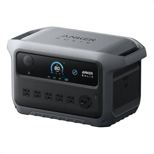 Anker SOLIX C2000 Gen 2 Portable Power Station, 2,400W (Peak 4,000W) Solar Generator, Full Charge in 58 Min, 2048wh LiFePO4…