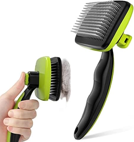 Pecute Skin Friendly Self-Cleaning Slicker Brush for Dog & Cat…
