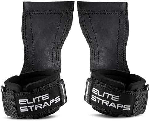 Fitgriff® Elite Straps - Lifting Wrist Straps (Rubber Grips) for…