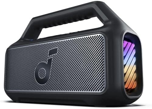 Soundcore Boom 2 By Anker, Outdoor Speaker, 80W, Subwoofer, BassUp 2.0, 24H Playtime, IPX7 Waterproof…