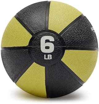 Amazon Basics Weighted Medicine Ball for Core Strength, Strength Training, Full-Body Workouts and…