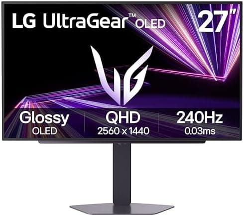 LG 27GX704A-B 27-inch Ultragear QHD (2650x1440) OLED Gaming Monitor 240Hz, 0.03ms, NVIDIA G-Sync Compatible…