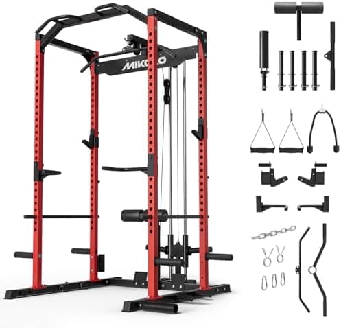 Mikolo F4 2.0 Power Cage with Dual-Track Smooth Pulley System…