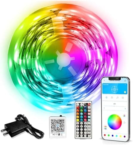 DAYBETTER LED Strip Lights 110ft, Smart Lighting Strips with App…