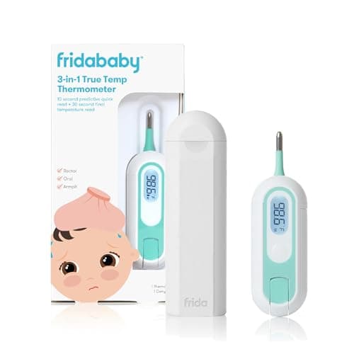Frida Baby 3-in-1 Rectal, Underarm & Oral Thermometer for Kids, Digital Baby Thermometer for Infants, Toddlers, & Kids, Quick &…