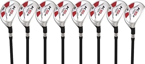 Majek Senior Mens Golf All Hybrid Complete Full Set which Includes #3 4 5 6 7 8 9 PW Senior Flex with Midsize K5s Design High…