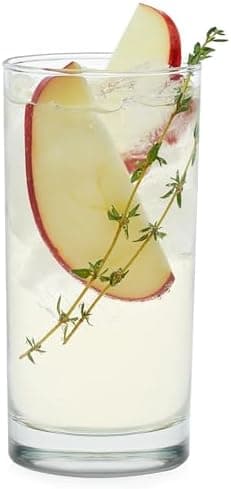 Libbey Heavy Base Drinking Glasses Set of 8, 15.5 Oz Elegant, Weighted Clear Water Glasses, Dishwasher Safe…