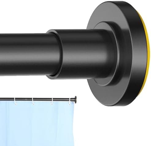 CorkLatta Black Shower Curtain Rod 31 to 80 Inch,1 Inch Diameter…