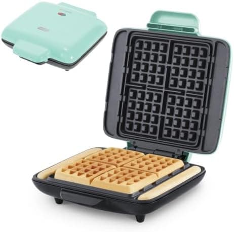 DASH No-Drip Waffle Maker: Waffle Iron 1200W + Waffle Maker Machine…