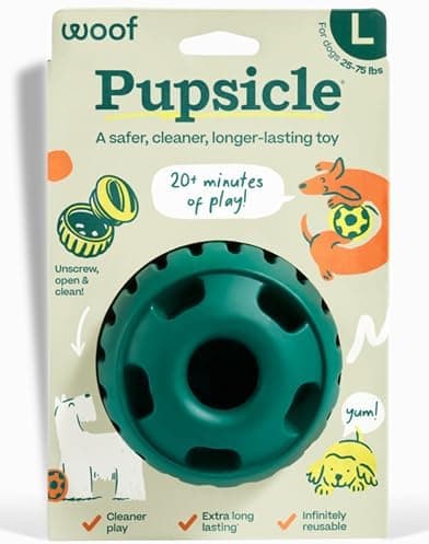 WOOF Pupsicle - Long-Lasting Interactive Dog Ball Toy to Keep Your Pup Busy and Distracted - Safe for Dogs…