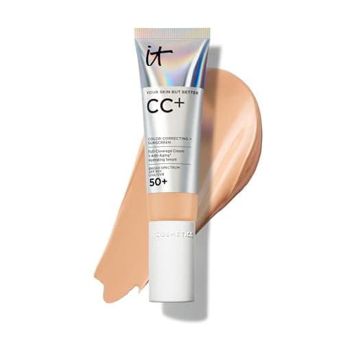 IT Cosmetics CC+ Cream - Natural Full Coverage Foundation With SPF 50+, Color Corrector & Anti-Aging…
