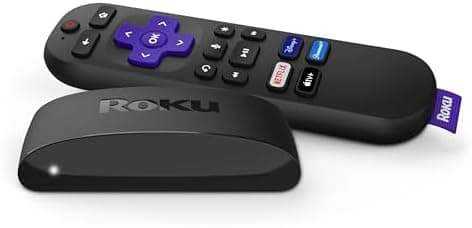 Roku Express 4K+ | Roku Streaming Device 4K/HDR with Voice Remote, Free & Live TV