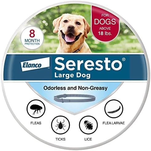 Seresto Flea & Tick Collar For Dogs Over 18 lbs., Treatment & Prevention, Vet-Recommend, 8 Month Protection