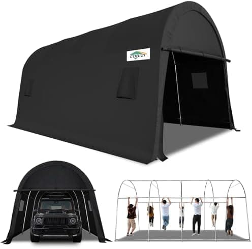 COBIZI Carport 12x20 Heavy Duty Storage Shelter Shed Portable Garage…