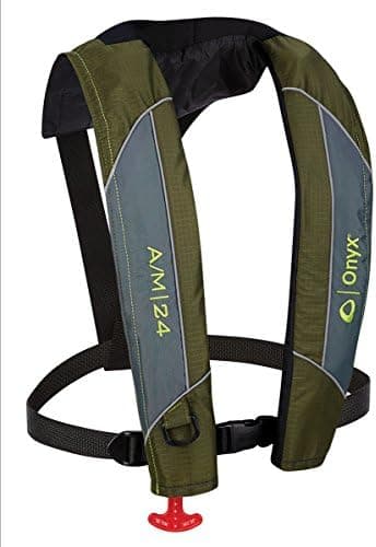Onyx A/M-24 Automatic/Manual Inflatable Life Jacket, U.S. Coast Guard Approved, Low Profile, Compact Design…