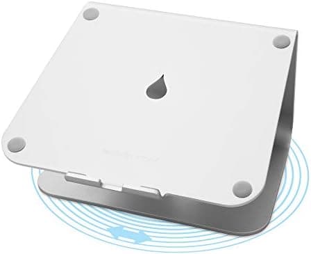 Rain Design mStand360 Laptop Stand with Swivel Base, Silver (Patented) - 10036