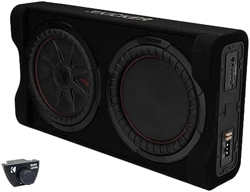 KICKER PTRTP® Powered SUBWOOFER 12" (30cm) 500w Powered Down Firing Loaded Enclosure, 2-Ohm