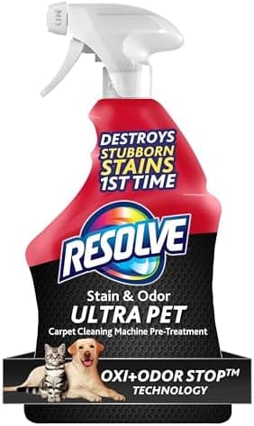 Resolve Ultra Pet Carpet Cleaner Spray – for Removal of Pet Stains & Odors, 32oz