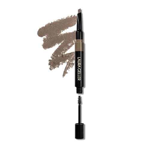 LAURA GELLER NEW YORK Sculpt-n-Stay 2-in-1 Waterproof Eyebrow Pencil & Brow Gel – Taupe – Fills Sparse Brows, Defines & Sets –…