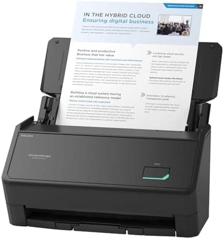 ScanSnap iX2400 High-Speed Simple One-Touch Button Color Document, Photo & Receipt Scanner with 100…