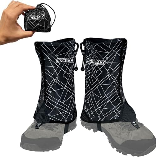 Frelaxy Ultralight Trail Gaiters for Hiking & Running – Breathable, Wear-Resistant Low Shoe Gaiters, Protect Feet from Rocks…