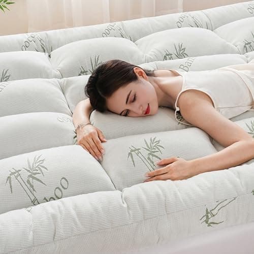 DOWNCOOL 3 Inch Queen Mattress Topper – Cooling Memory Foam Mattress…