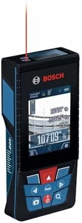 BOSCH GLM400CL 400 Ft Blaze Outdoor Connected Laser Measure, Includes 1.0 Ah 3.7V Lithium-Ion Battery & Charger, Micro USB Cable…