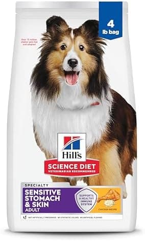 Hill's Science Diet Adult Sensitive Stomach & Skin Dry Dog Food, Chicken, 4 lb. Bag