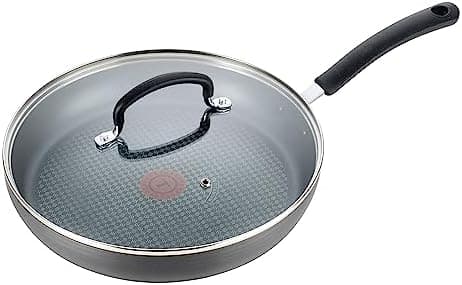 T-Fal Ultimate Hard Anodized Nonstick Fry Pan With Lid 10 Inch, Oven…