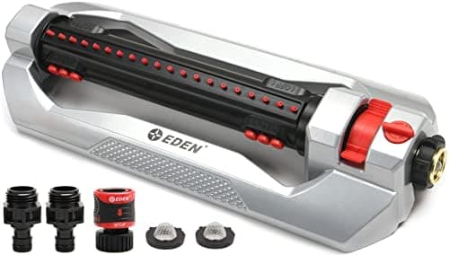 Eden 96216 Heavy Duty Turbo Oscillating Sprinkler, Covers Up to 4,900…