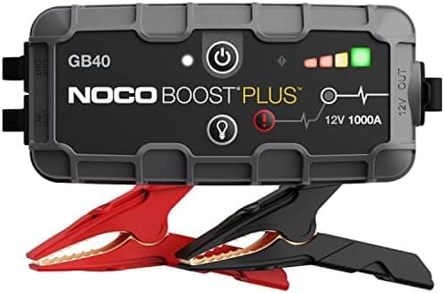 NOCO Boost GB40: 1000A UltraSafe Jump Starter – 12V Lithium Battery Booster Pack, Portable Jump Box, Power…