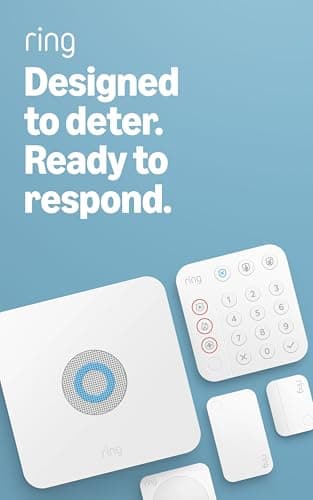 Ring Alarm 5-Piece Kit (newest model), Wireless smart home or business security system, expandable, easy…