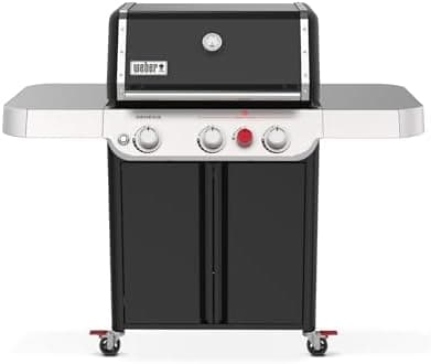 Weber Genesis E-325 Liquid Propane Gas Grill for Outdoor Cooking, 3 Burners, Black –…