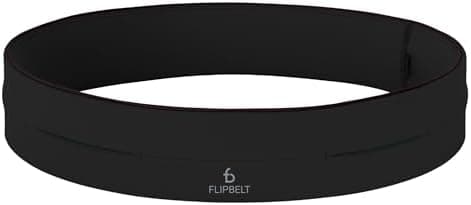 FlipBelt Classic Running Belt, Belt Bag & Fanny Pack for Men and Women - Phone Holder, Waist Pack…