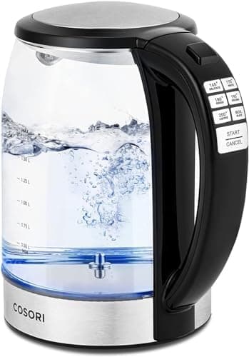 Cosori Electric Kettle Temperature Control with 6 Presets, 60min Keep Warm 1.7L Electric Tea Kettle & Hot Water Boiler, 304…