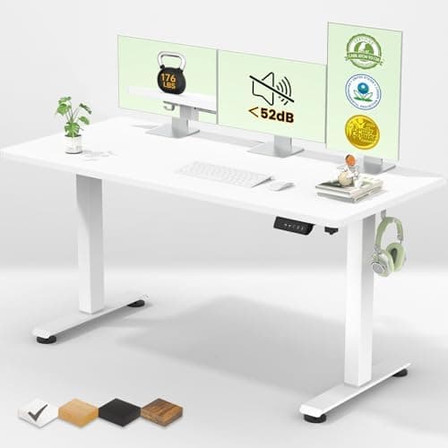 Veken 55 Inch Large Electric Standing Desk,Sit to Stand Up, Heights…
