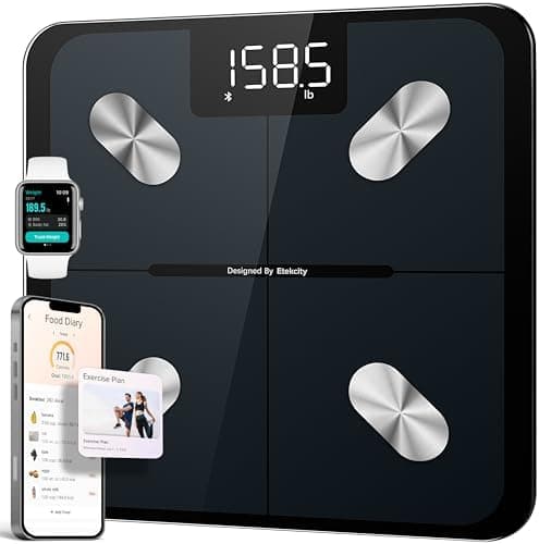 Etekcity Smart Scale for Body Weight, FSA&HSA Eligible, Bathroom Digital Weighing Scale with BMI, Body Fat…