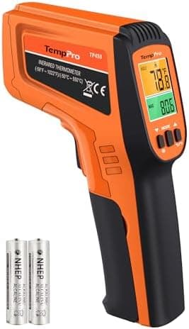 TempPro TP450 2 Laser Temperature Gun for Cooking, 16:1 D:S Ratio Infrared Thermometer Gun for Pizza Oven, Laser Thermometer Gun…