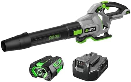 EGO POWER+ Leaf Blower, Cordless Electric 650 CFM, Includes 56V 5.0Ah Battery and Charger - LB6504
