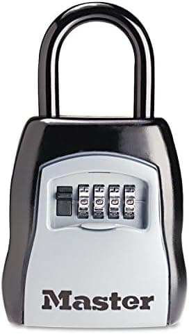 Master Lock Key Lock Box for House Keys – Outdoor Portable Combination Lockbox with Resettable 4…