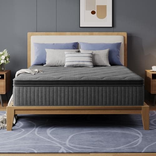 Avenco 12 Inch Queen Mattress, Hybrid Mattress with Smarts Coil™ Pocket Springs for Targeted Support and…