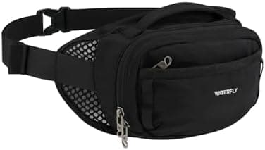 WATERFLY Fanny Pack Waist Bag: 2.3L RFID Blocking Anti-Theft…