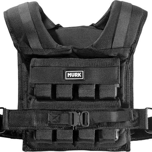 MVRK Weighted Vest for Men – Heavy Duty Rucking & Strength Training Vest with Removable Iron Weights…