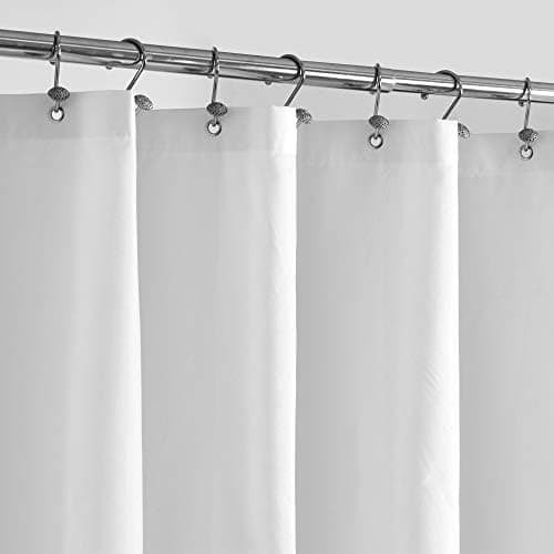 ALYVIA SPRING Waterproof Fabric Shower Curtain Liner with 3 Magnets - Soft Hotel Quality Cloth Shower Liner, Light-Weight &…